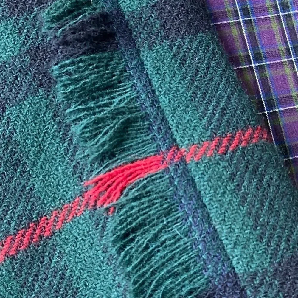 Ralph Lauren Fall ‘12 Green Plaid Fringe Trim Wool Trouser - Picture 4 of 16